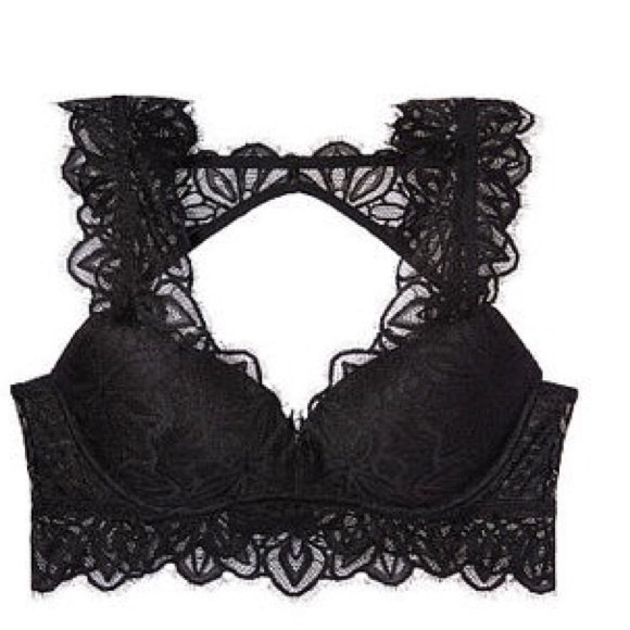 Victoria’s Secret Black Date Push-Up Bralette M